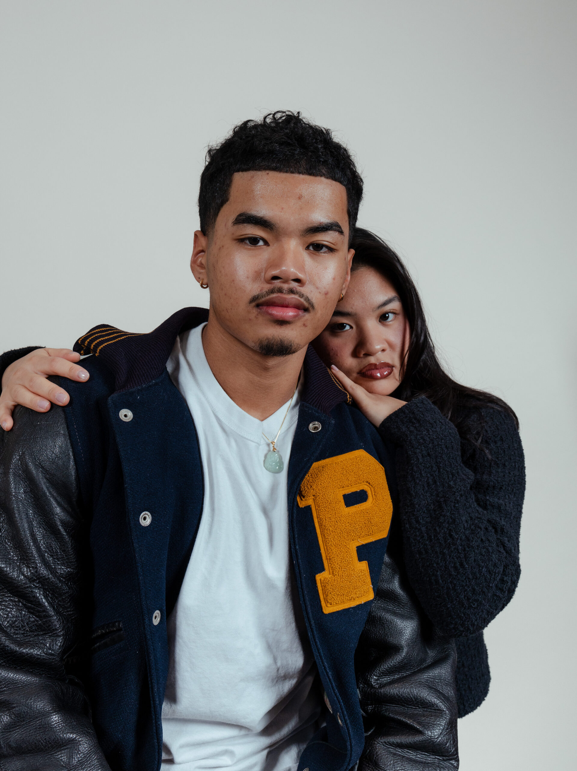 Studio portrait of a couple
